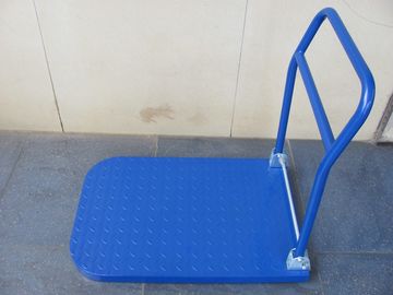 रेलिंग के साथ 150kg / 300 किलो foldable स्टील ट्राली गोदाम उपकरणों